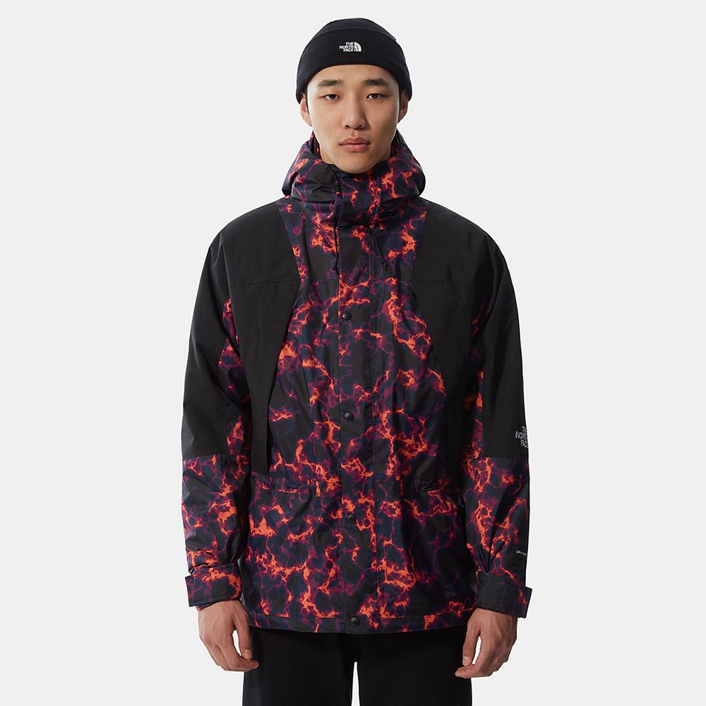 The North Face Insulated Jacket Mens Australia - The North Face Mountain Light Black Camo Print Moun